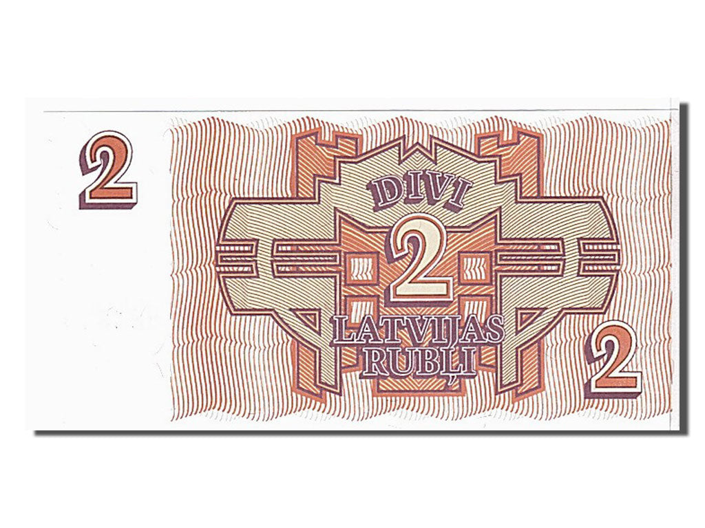 Biljet, Letland, 2 Rubli, 1992, KM:36, NIEUW