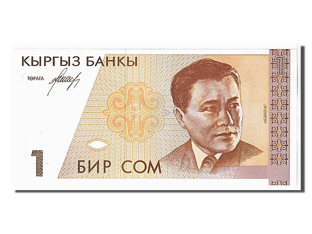 Banknote, KYRGYZSTAN, 1 Som, 1999, KM:15, UNC(65-70)