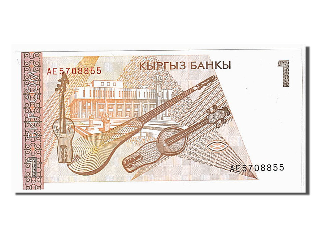 Banknote, KYRGYZSTAN, 1 Som, 1999, KM:15, UNC(65-70)