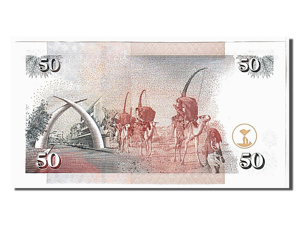 Geldschein, Kenya, 50 Shillings, 2006, UNZ