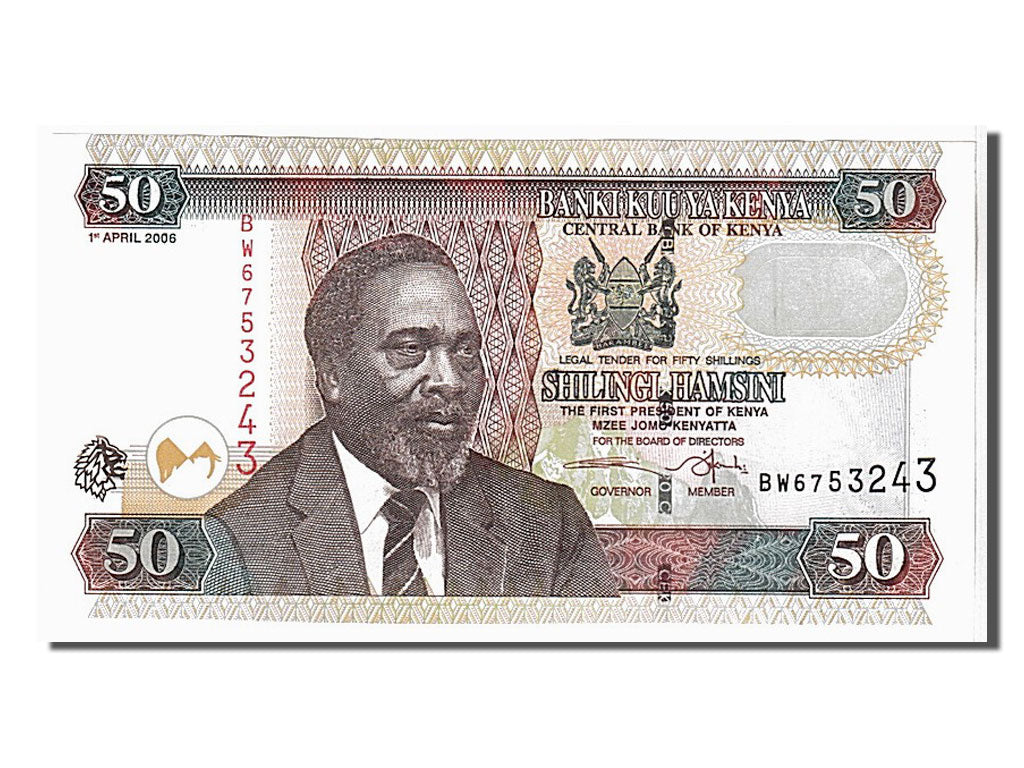 Banconote, Kenya, 50 Shillings, 2006, FDS