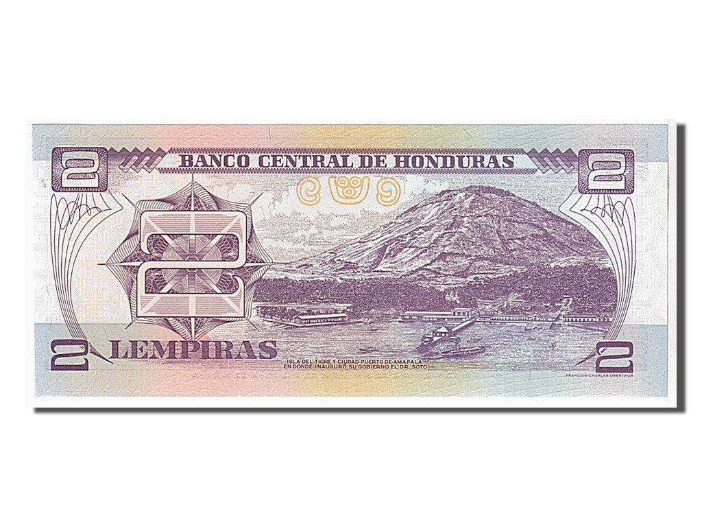 Banknote, Honduras, 2 Lempiras, 2004, KM:80Ae, UNC(65-70)