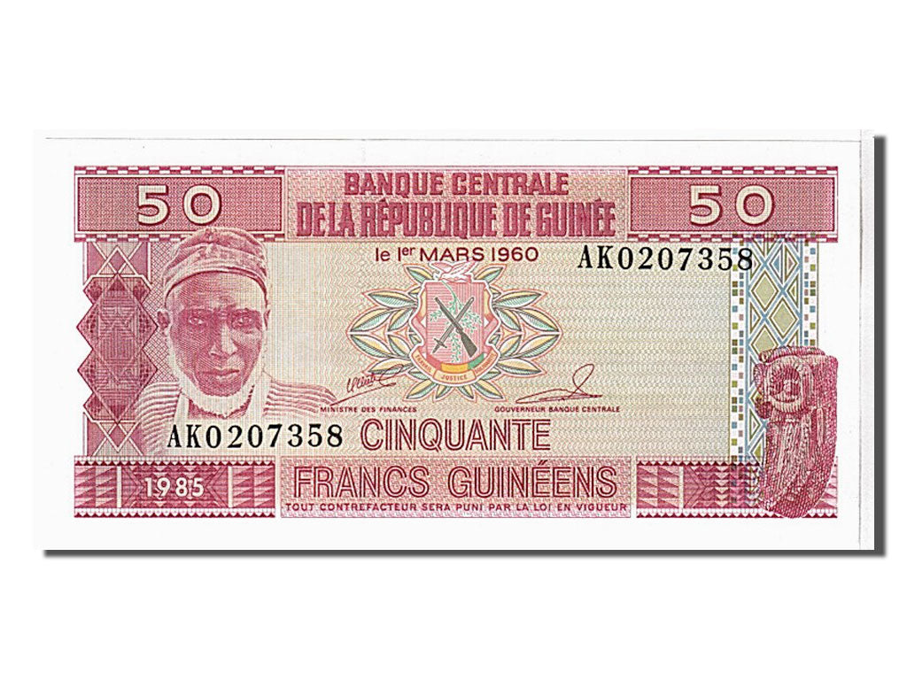 Banknote, Guinea, 50 Francs, 1985, UNC(65-70)