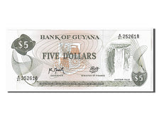 Billet, Guyana, 5 Dollars, 1992, KM:22f, NEUF