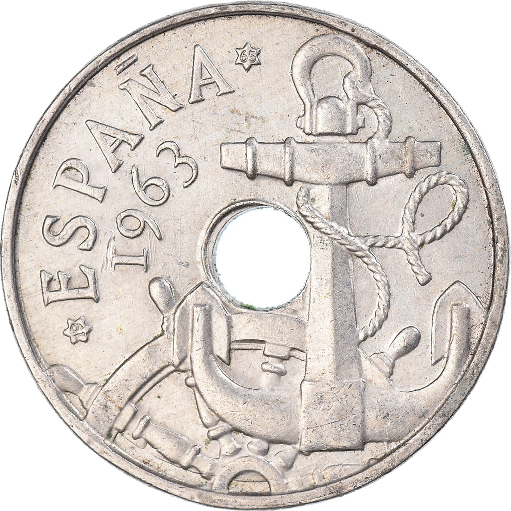 Monnaie, Espagne, 50 Centimos, 1963
