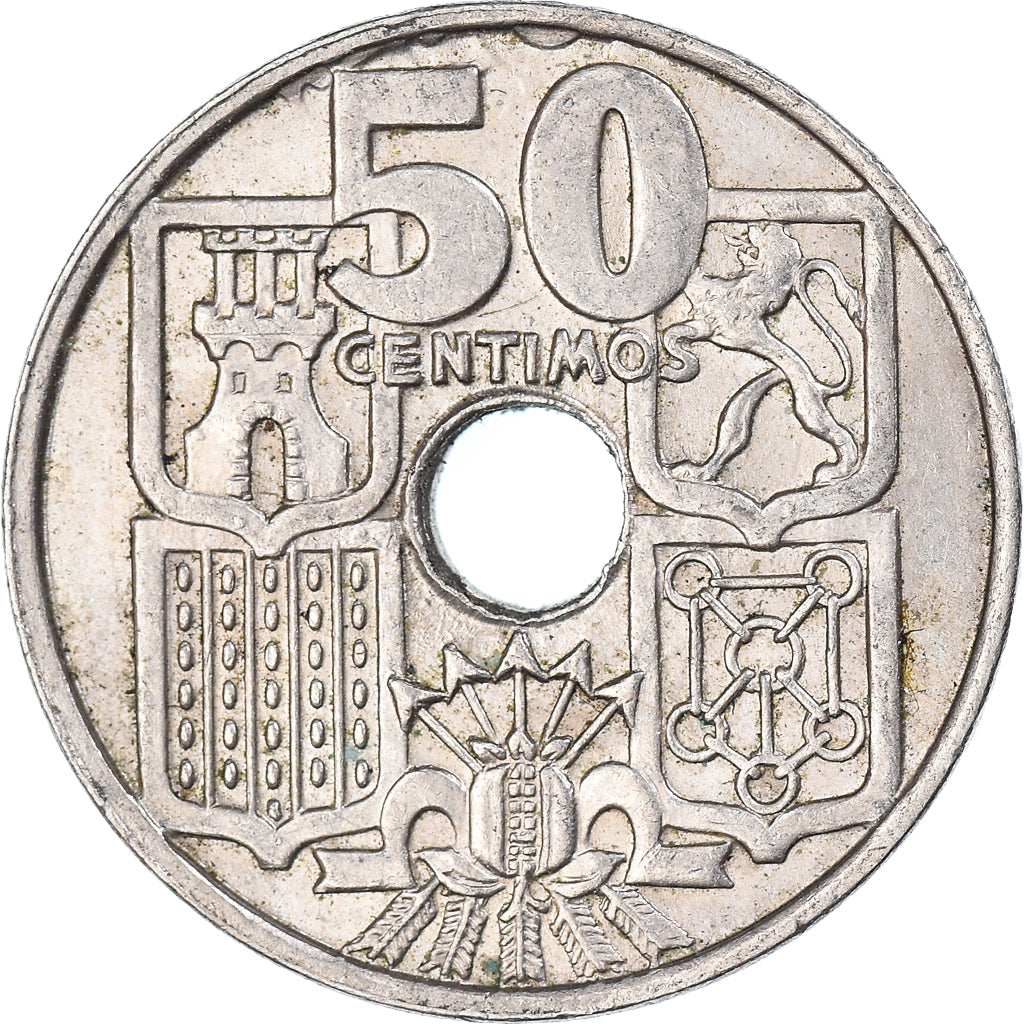 Monnaie, Espagne, 50 Centimos, 1963