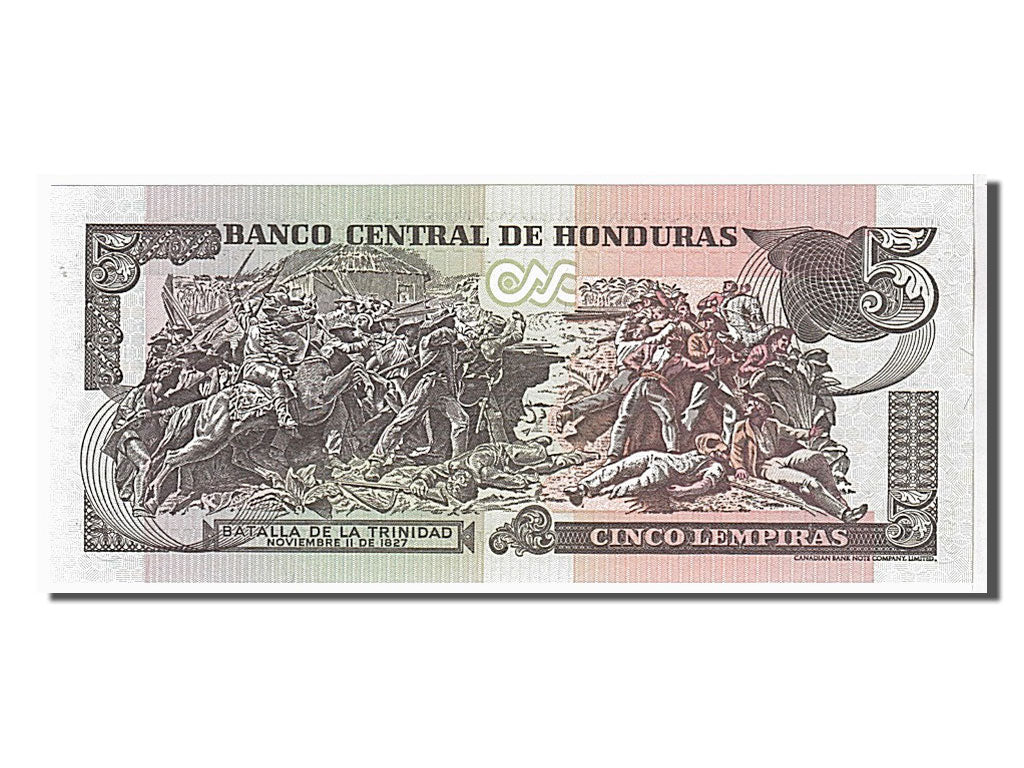 Billete, 5 Lempiras, 2004, Honduras, UNC