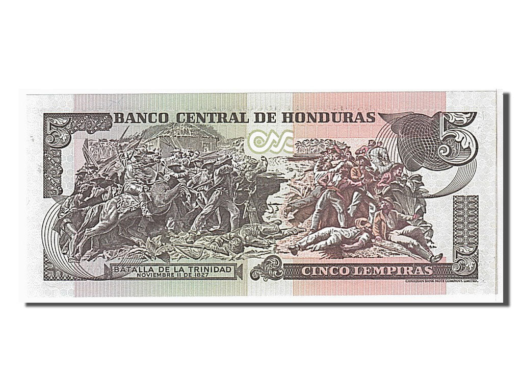 Billet, Honduras, 5 Lempiras, 2004, NEUF