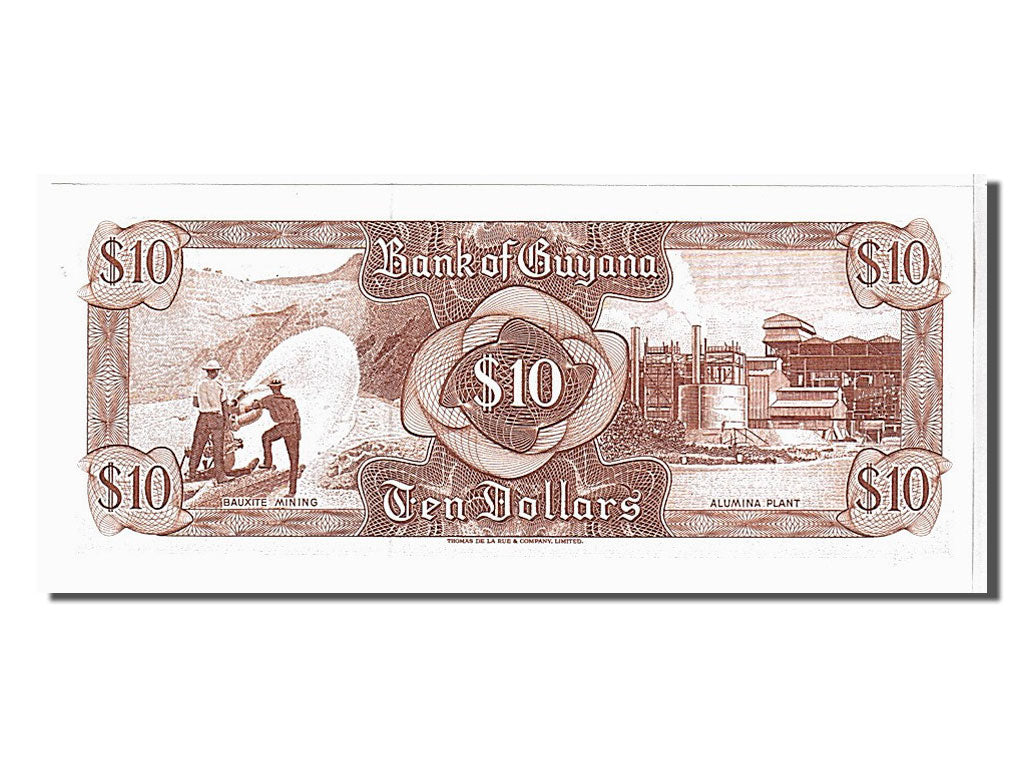 Billete, 10 Dollars, 1992, Guyana, UNC