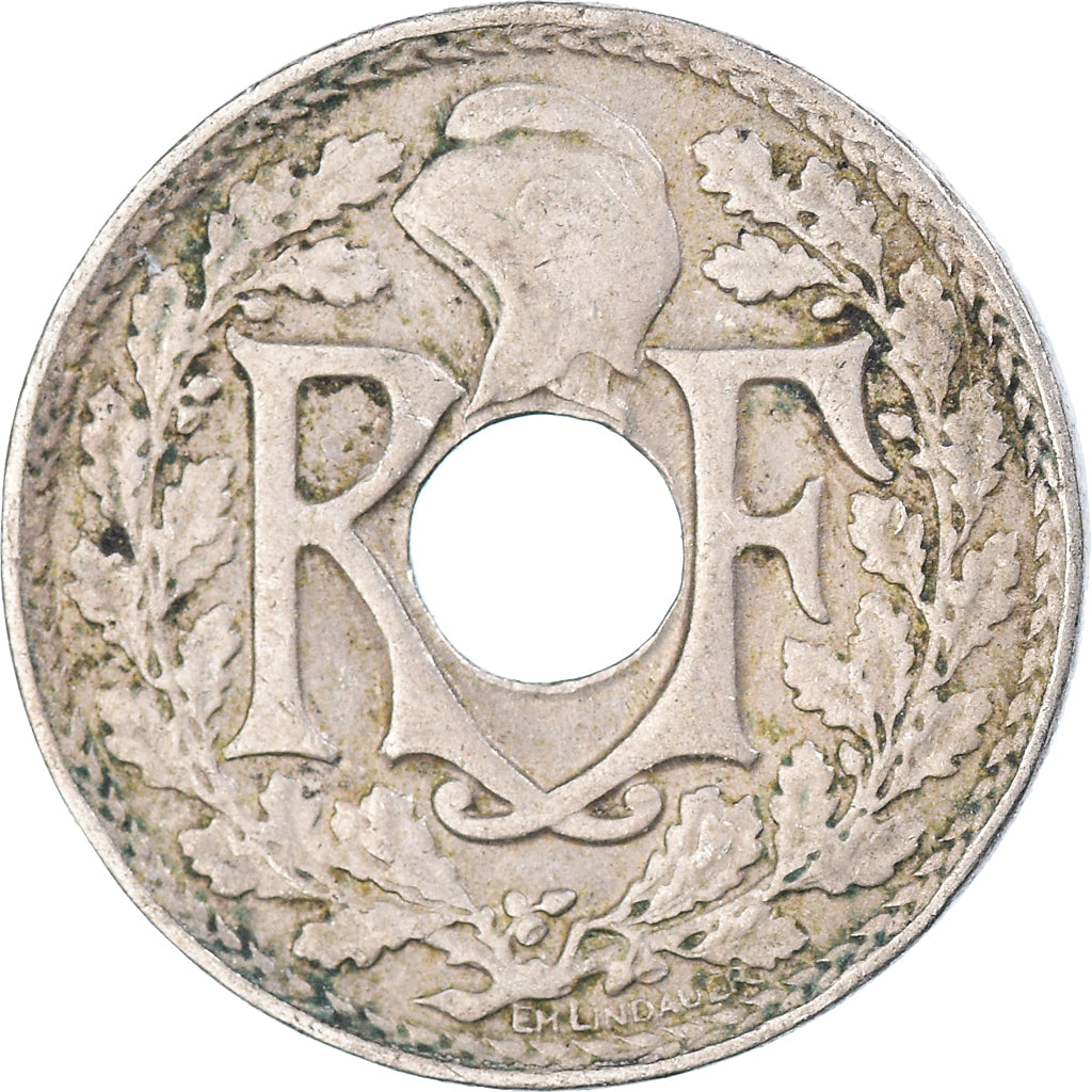 Moeda, França, 5 Centimes, 1927