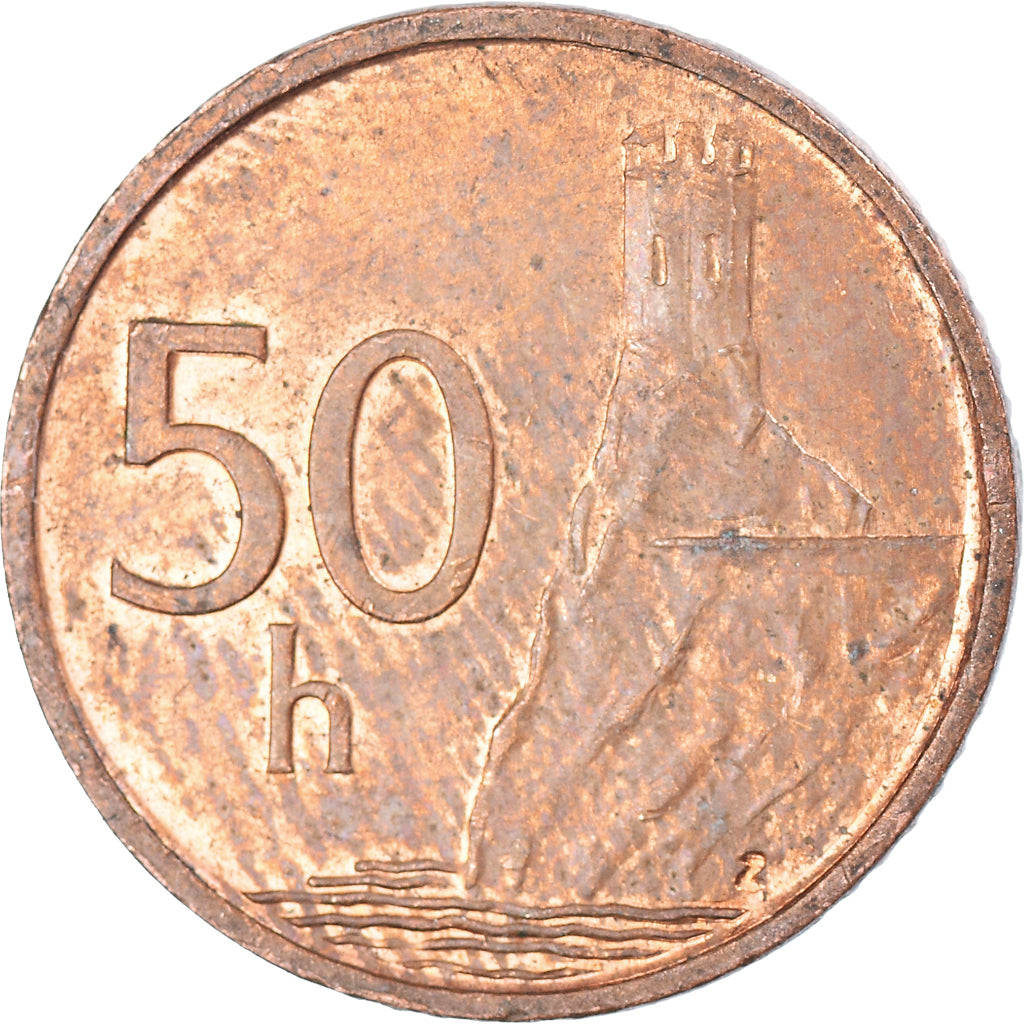 Monnaie, Slovaquie, 50 Halierov, 1998