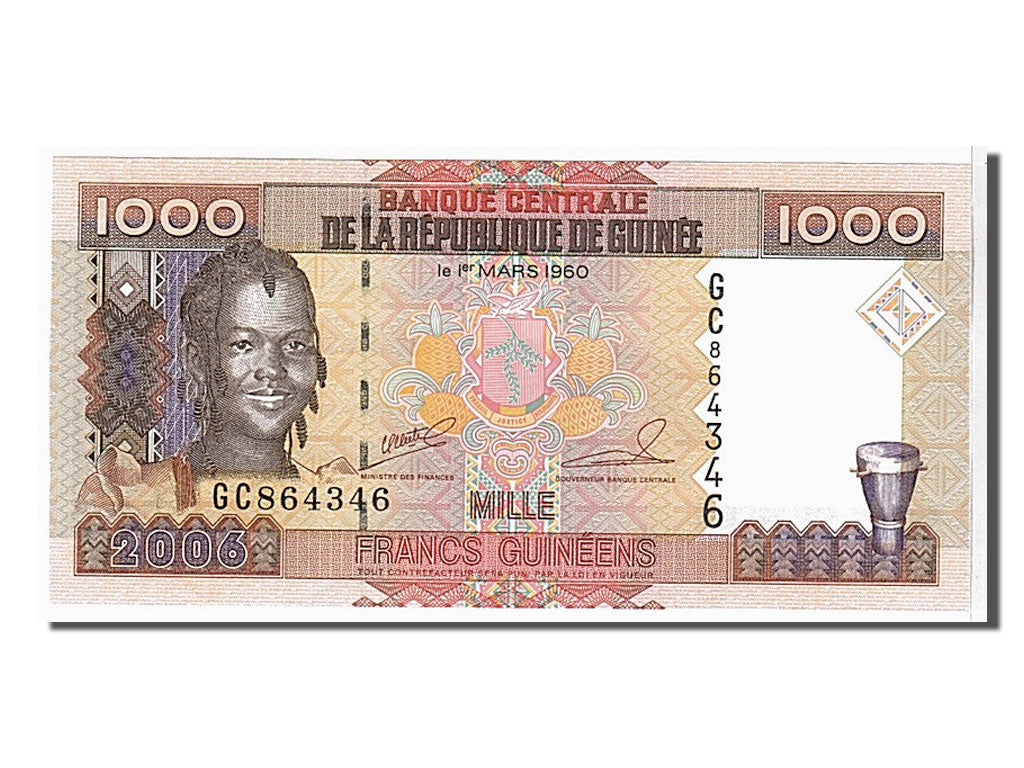 Banknote, Guinea, 1000 Francs, 2006, KM:40, UNC(65-70)
