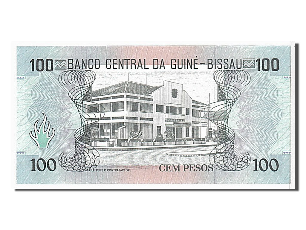 Banknote, Guinea-Bissau, 100 Pesos, 1990, KM:11, UNC(65-70)
