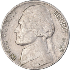 Coin, United States, 5 Cents, 1940