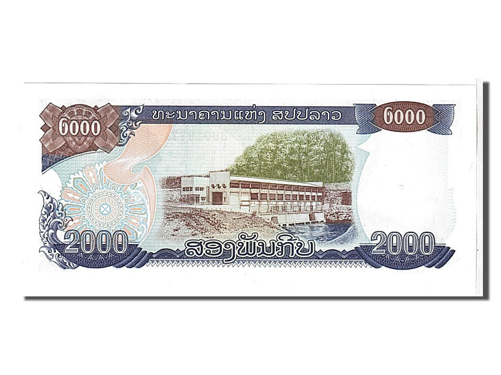 Billet, Lao, 2000 Kip, 1997, KM:33a, NEUF