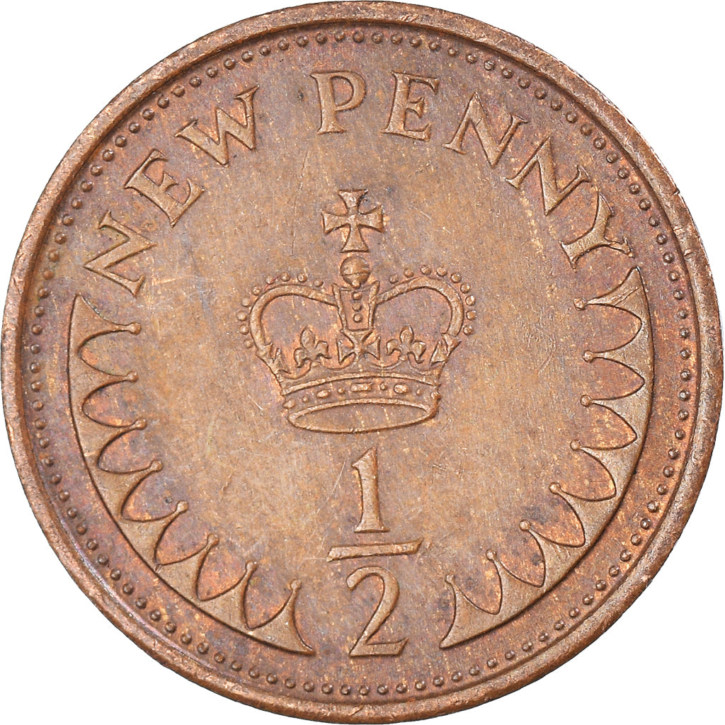 Moneda, Gran Bretaña, 1/2 New Penny, 1979
