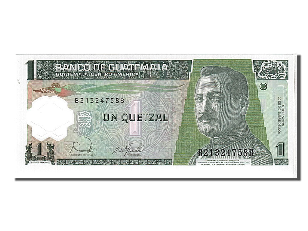 Geldschein, Guatemala, 1 Quetzal, 2006, UNZ