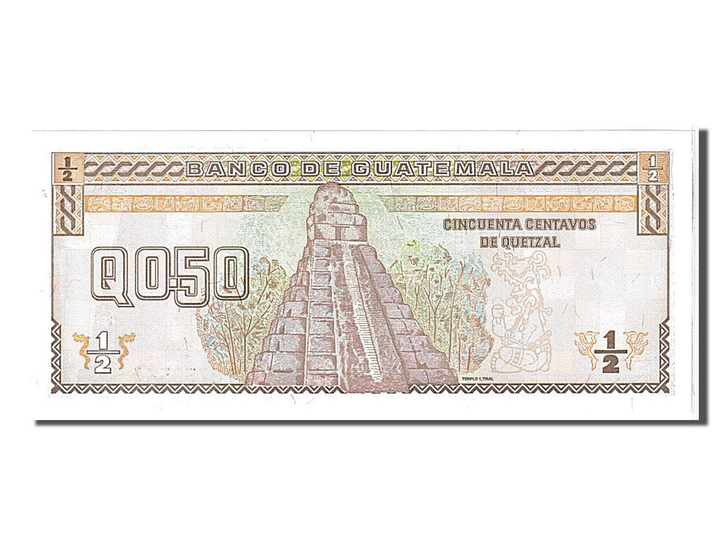 Billete, 1/2 Quetzal, 1998, Guatemala, KM:98, UNC