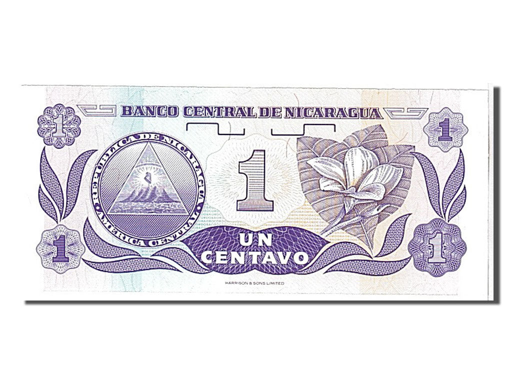 Banknote, Nicaragua, 1 Centavo, 1991, KM:167, UNC(65-70)