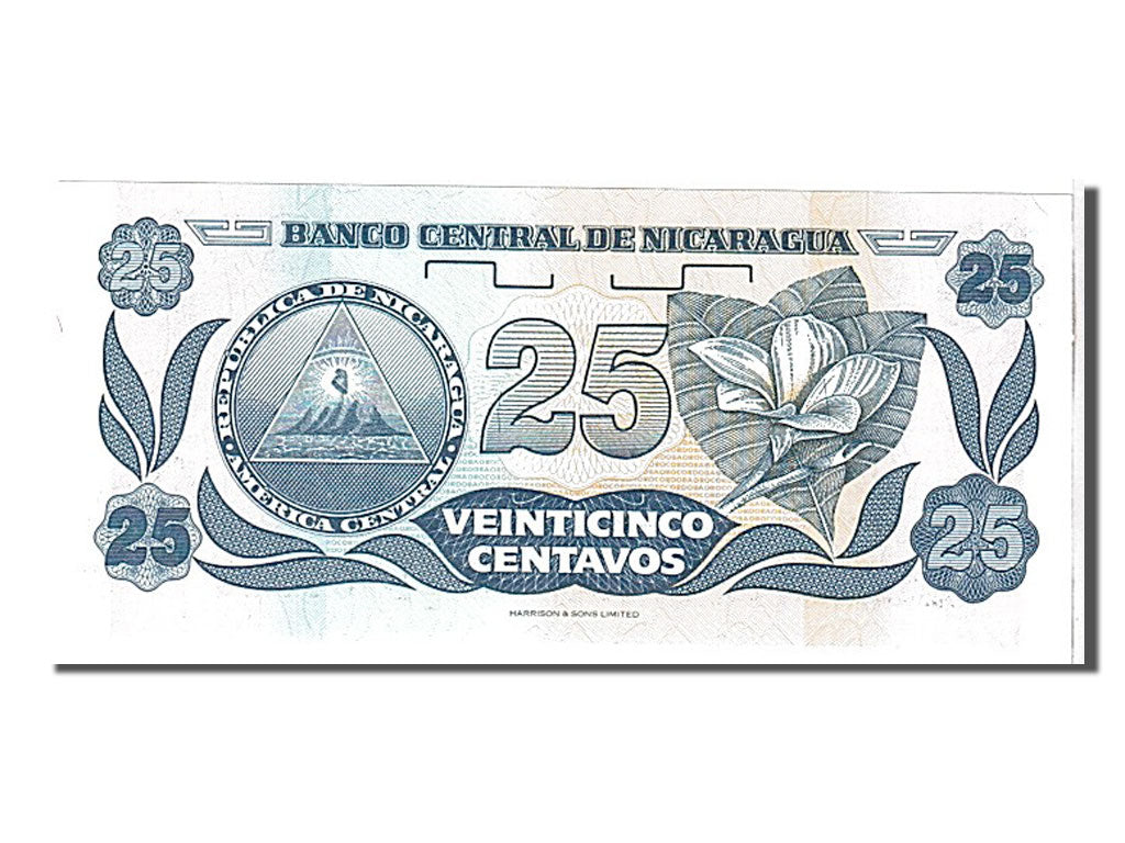 Banknote, Nicaragua, 25 Centavos, 1900, UNC(65-70)