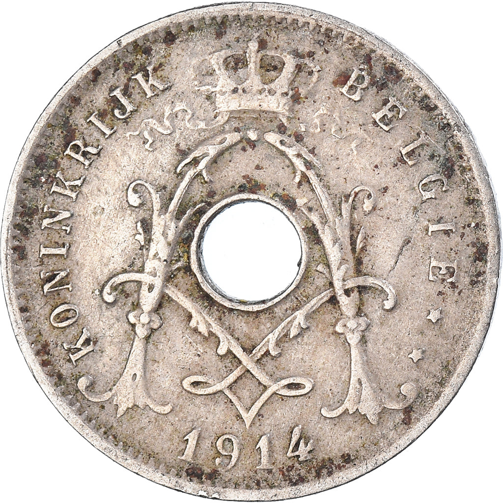 Moeda, Bélgica, 5 Centimes, 1914