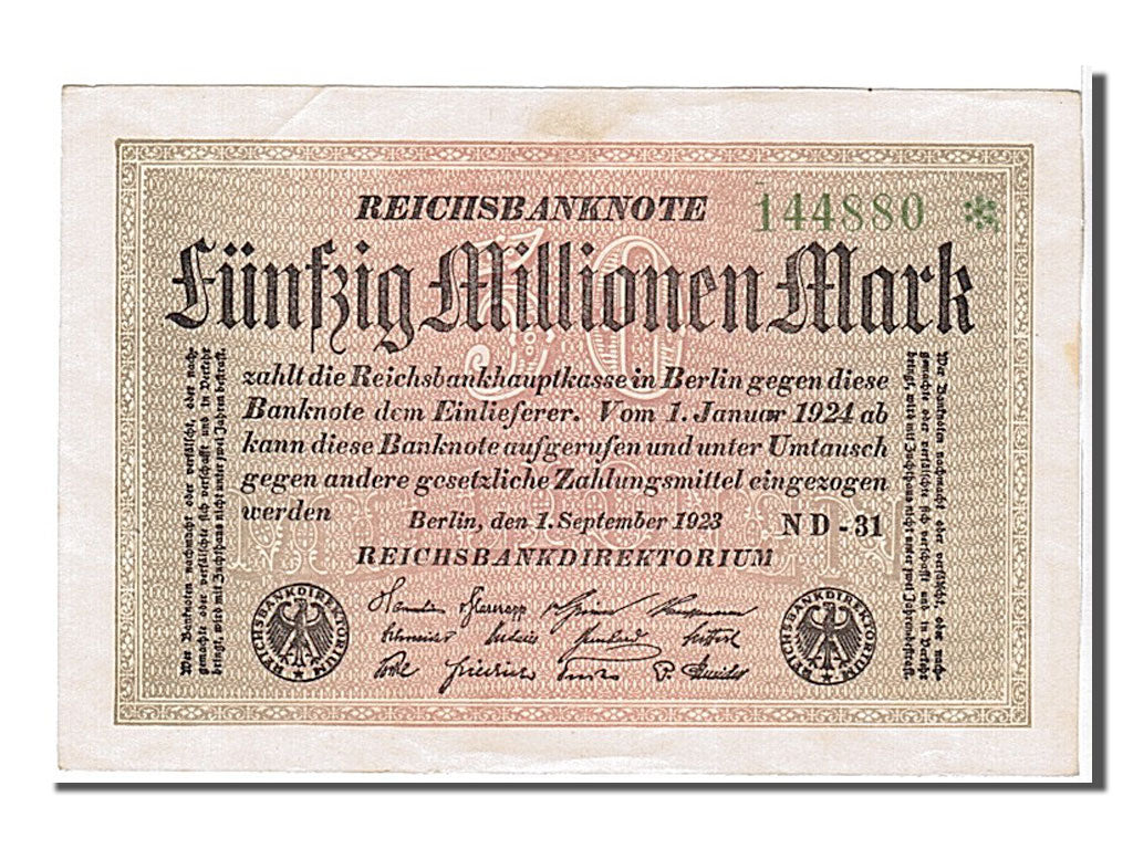 Banknote, Germany, 50 Millionen Mark, 1923, KM:109f, UNC(63)