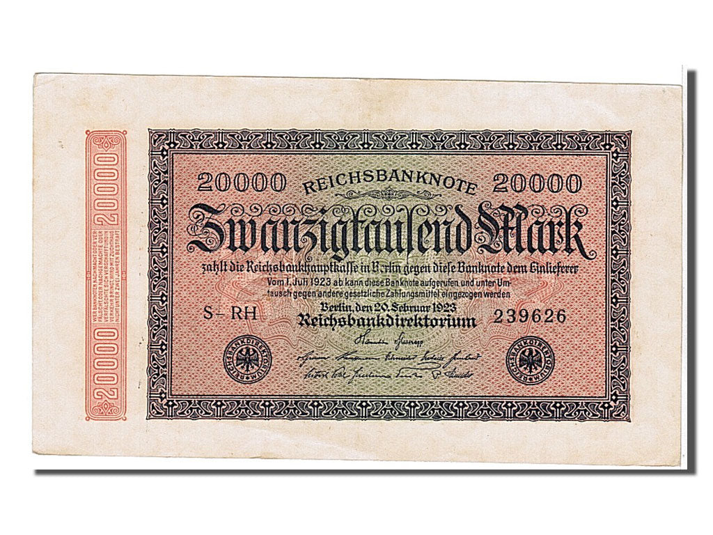 Banconote, Germania, 20,000 Mark, 1923, KM:85a, SPL