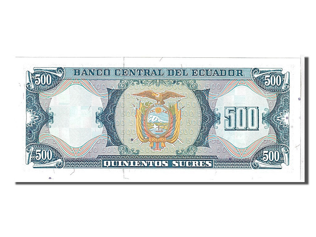 Banknote, Ecuador, 500 Sucres, 1988, UNC(65-70)