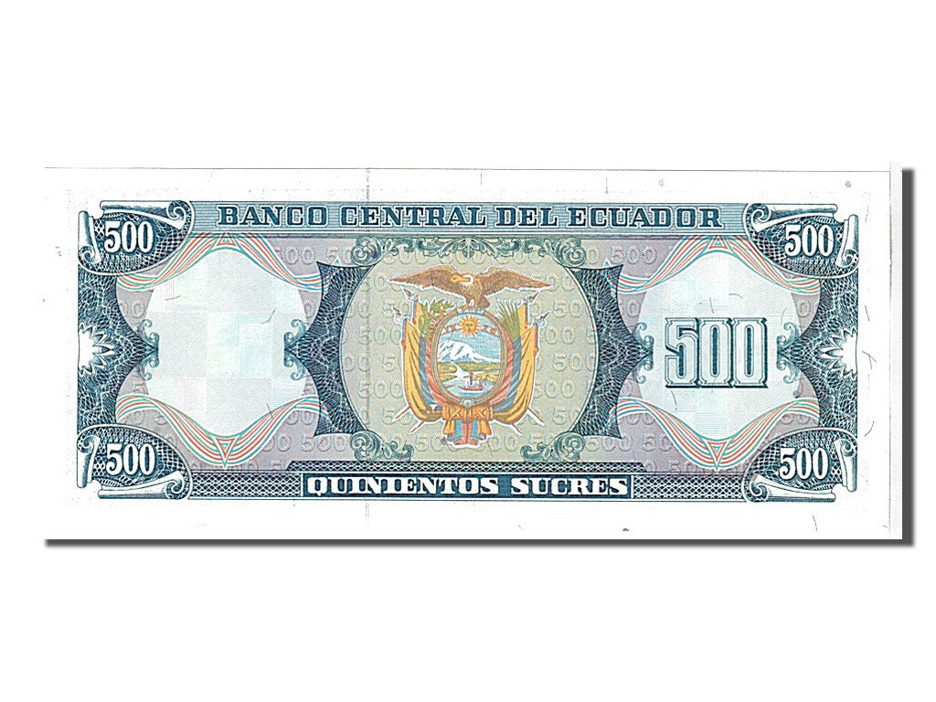 Billete, 500 Sucres, 1988, Ecuador, KM:124Aa, UNC