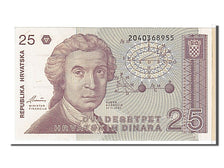 Banknote, Croatia, 25 Dinara, 1991, KM:19a, UNC(65-70)