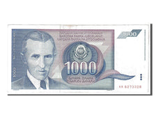 Banknote, Yugoslavia, 1000 Dinara, 1991, KM:110, AU(55-58)