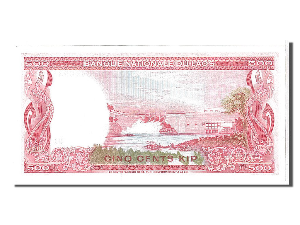 Banknote, Lao, 500 Kip, 1974, UNC(65-70)