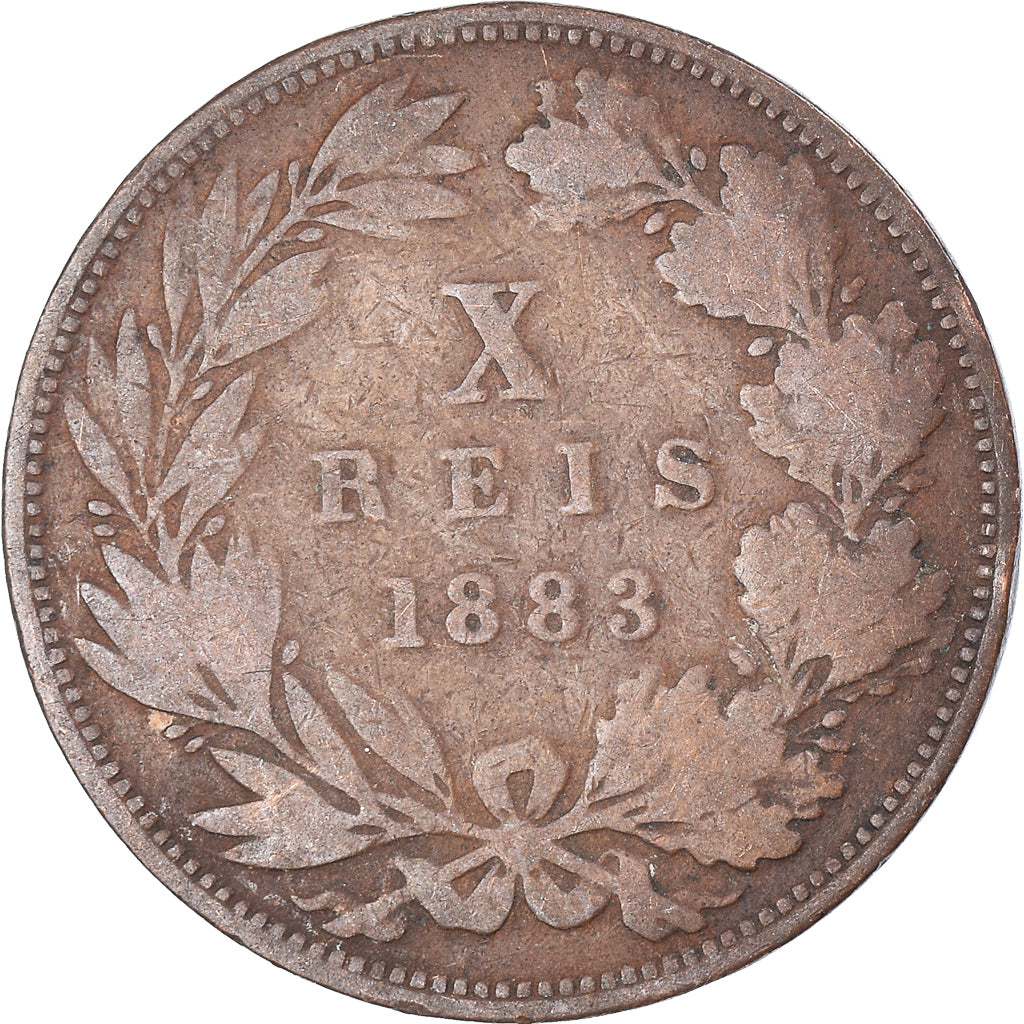 Münze, Portugal, 10 Reis, 1883