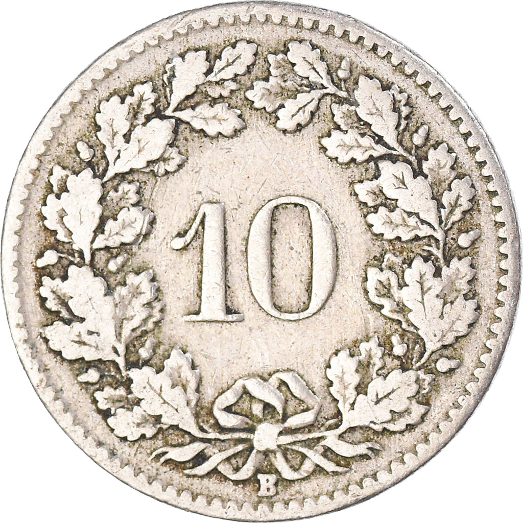 Münze, Schweiz, 10 Rappen, 1909