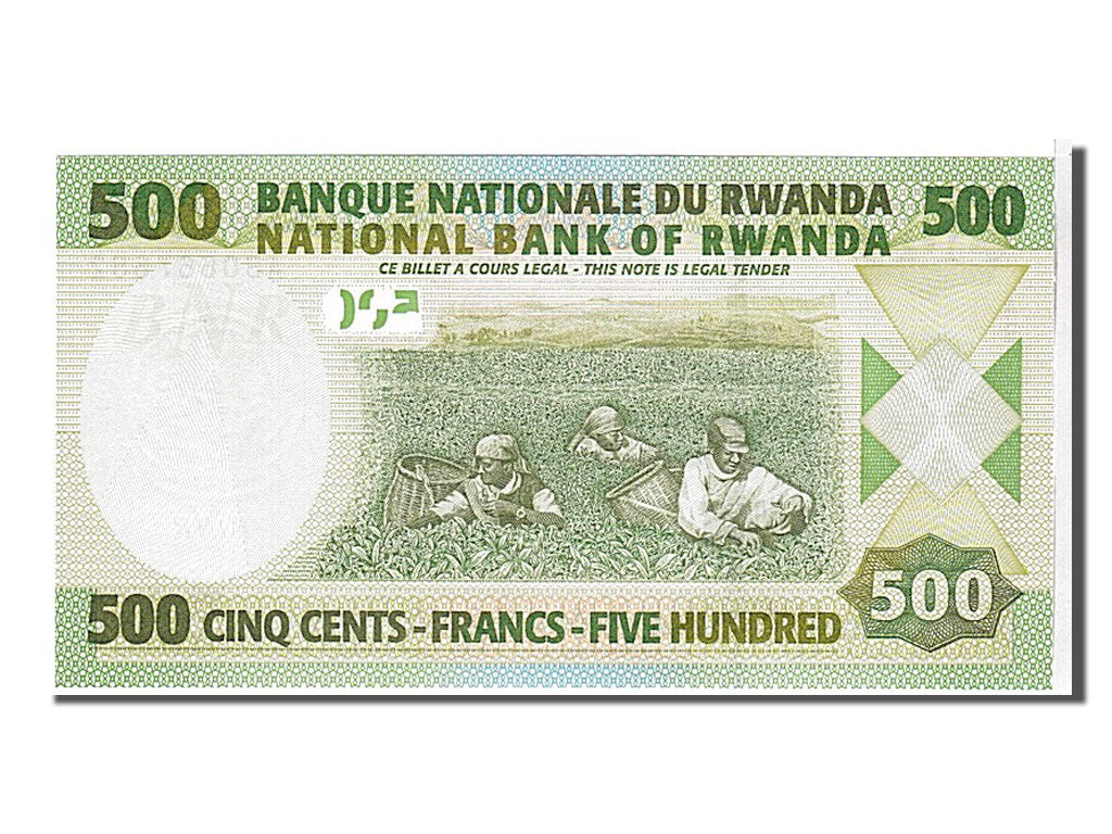 Banknote, Rwanda, 500 Francs, 2004, KM:30a, UNC(65-70)