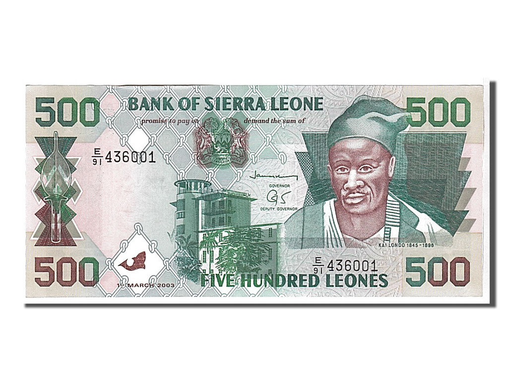 Geldschein, Sierra Leone, 500 Leones, 1995, UNZ