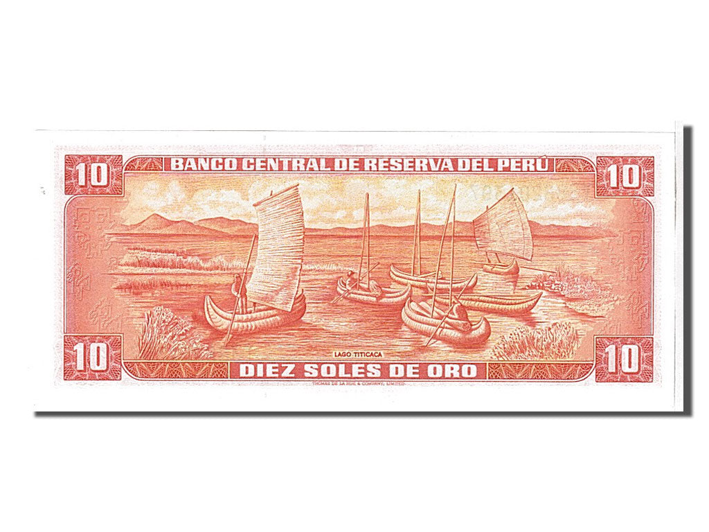 Banknote, Peru, 10 Soles De Oro, 1974, KM:100c, UNC(65-70)