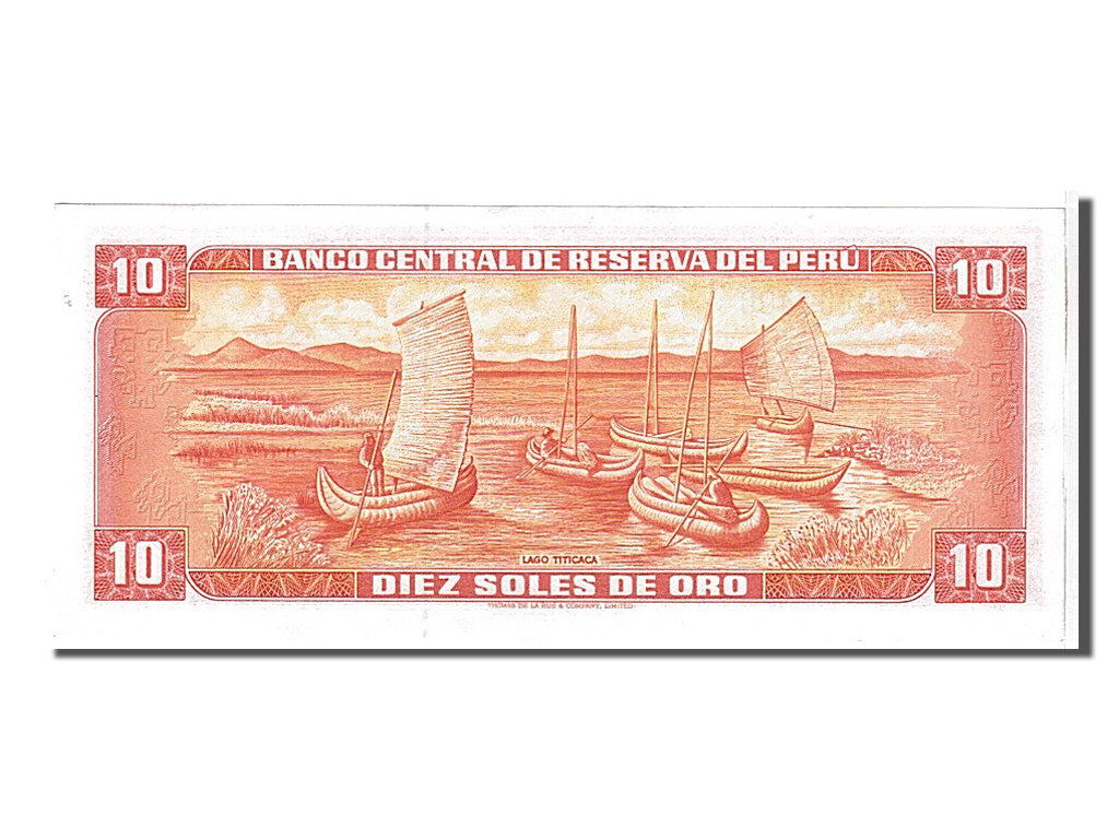 Banknote, Peru, 10 Soles De Oro, 1974, KM:100c, UNC(65-70)