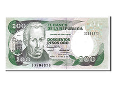Banknot, Colombia, 200 Pesos Oro, 1991, KM:429d, UNC(65-70)