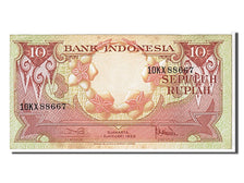 Banknote, Indonesia, 10 Rupiah, 1959, KM:66, UNC(63)