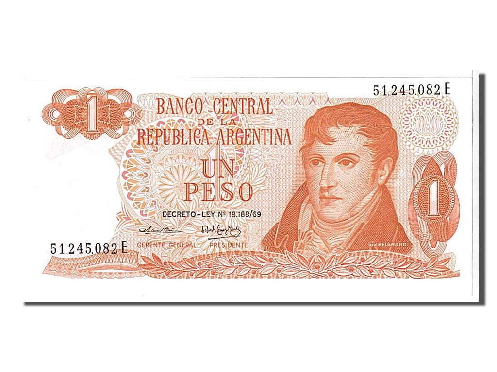 Banknote, Argentina, 1 Peso, 1974, KM:293, UNC(65-70)