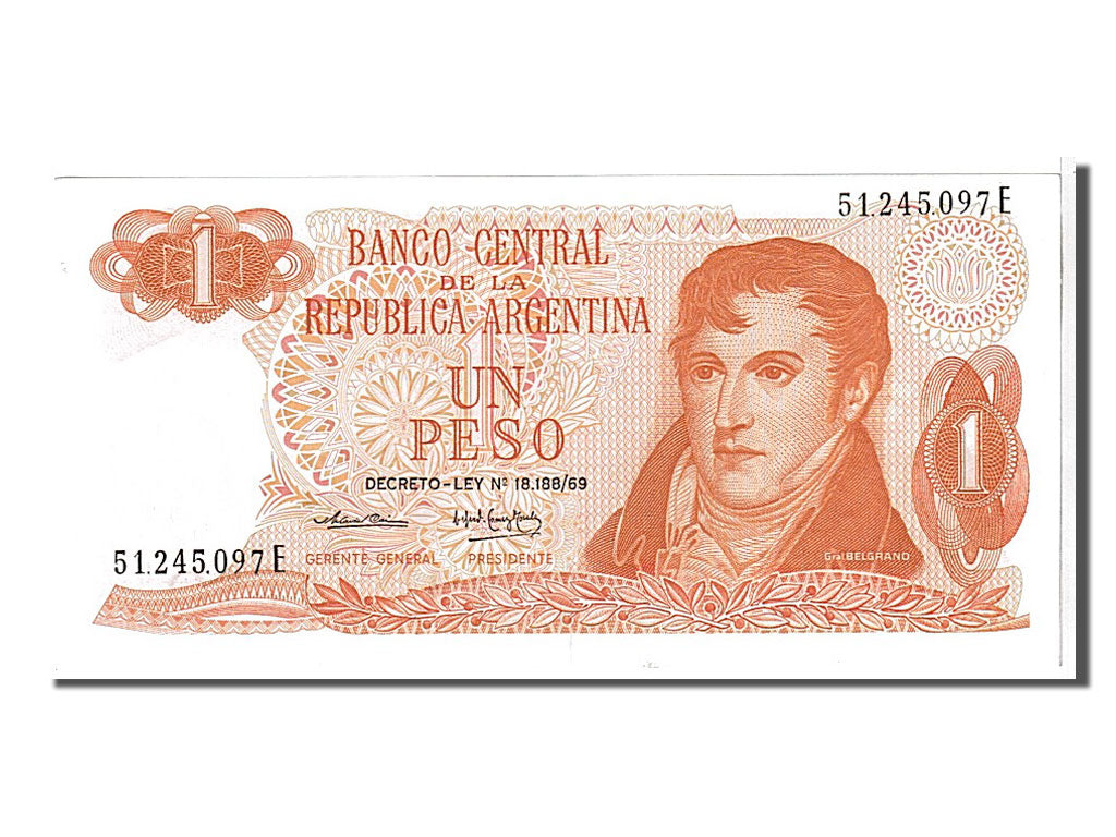 Banknote, Argentina, 1 Peso, 1974, KM:293, UNC(65-70)