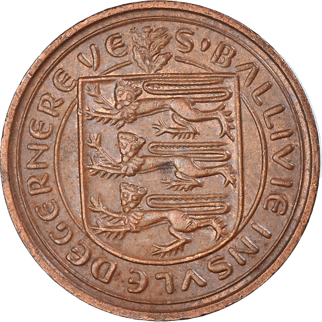Moneda, Guernsey, Penny, 1977