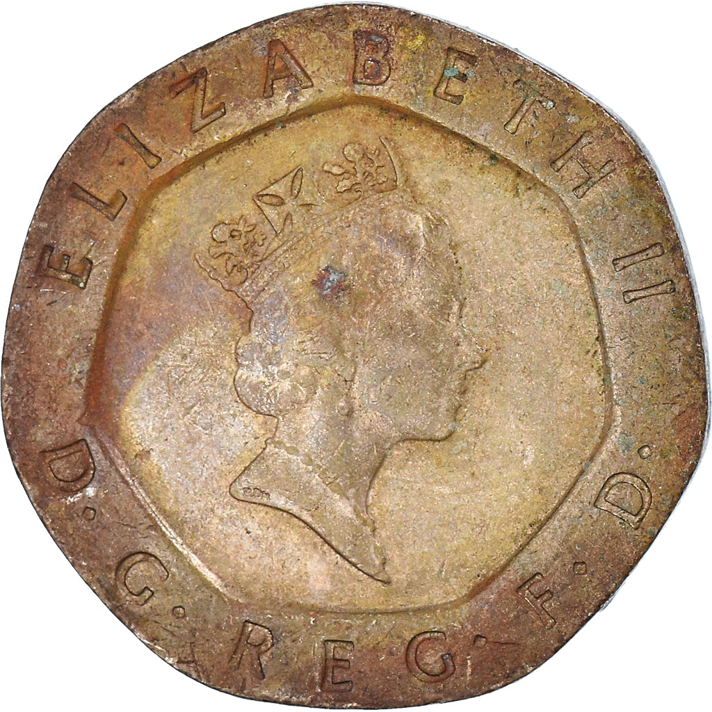 Coin, Great Britain, 20 Pence, 1988