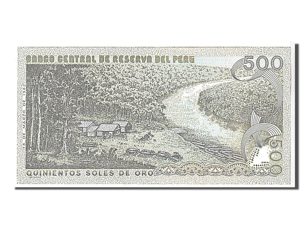 Banknote, Peru, 500 Soles De Oro, 1982, KM:125a, UNC(65-70)