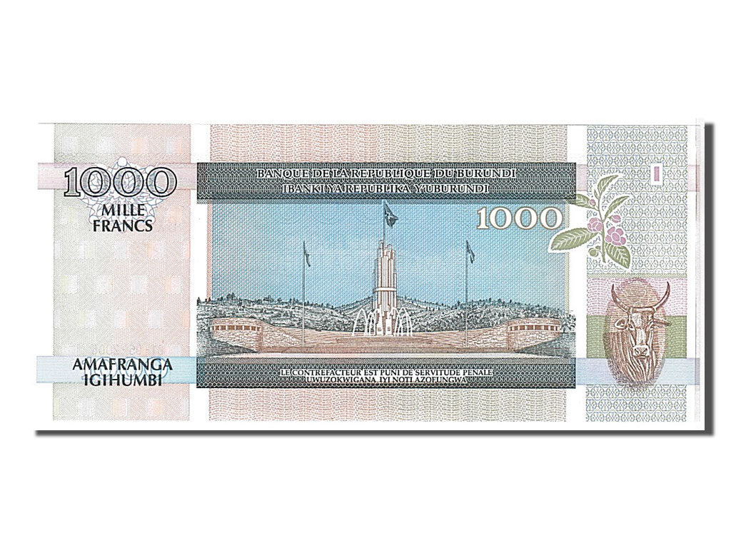 Banknote, Burundi, 1000 Francs, 2006, KM:39d, UNC(65-70)