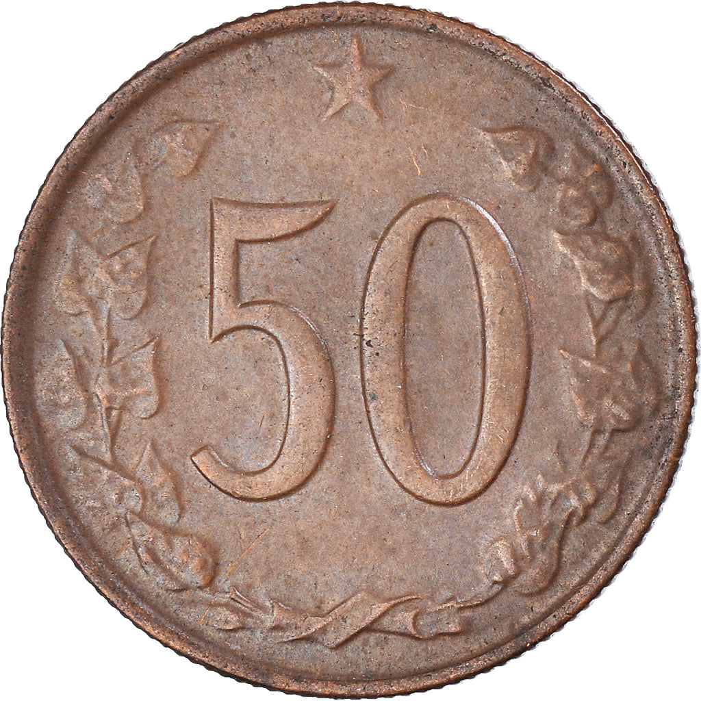Coin, Czechoslovakia, 50 Haleru, 1964