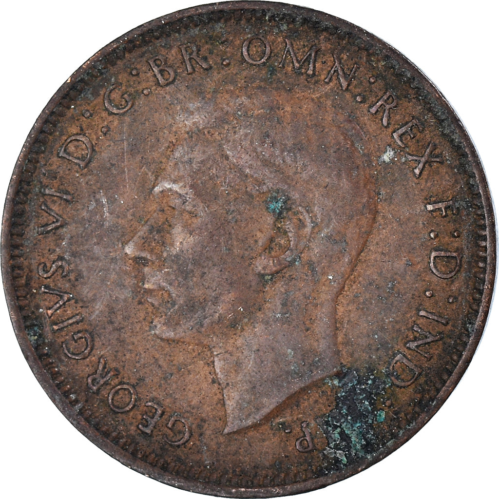 Monnaie, Grande-Bretagne, Farthing, 1945
