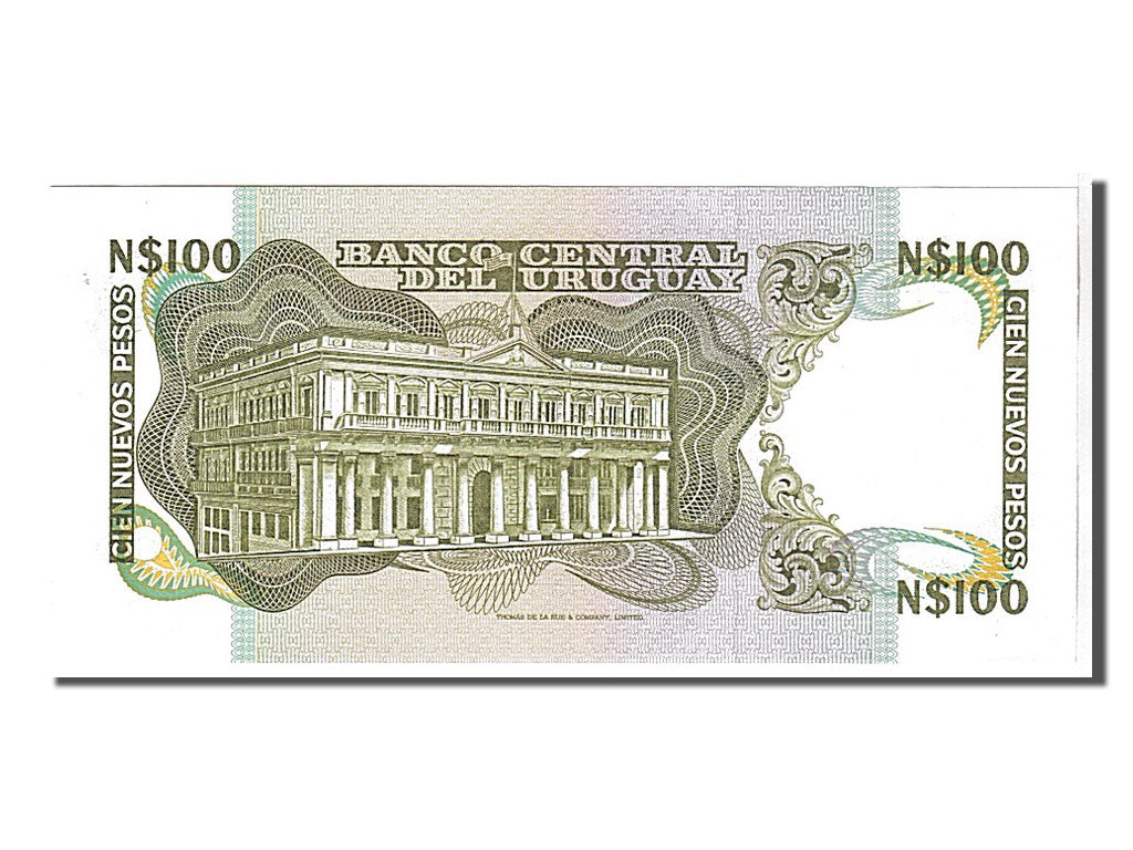 Banknote, Uruguay, 100 Nuevos Pesos, 1987, KM:62a, UNC(65-70)
