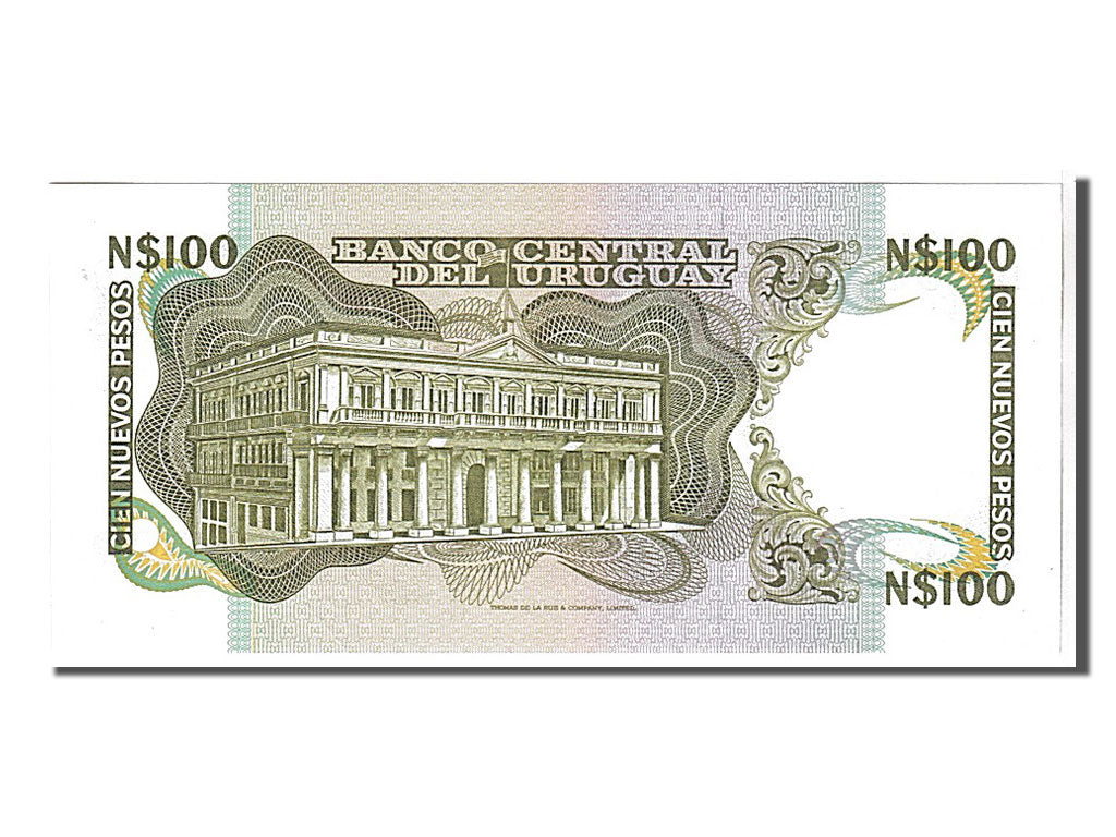 Banknote, Uruguay, 100 Nuevos Pesos, 1987, KM:62a, UNC(65-70)